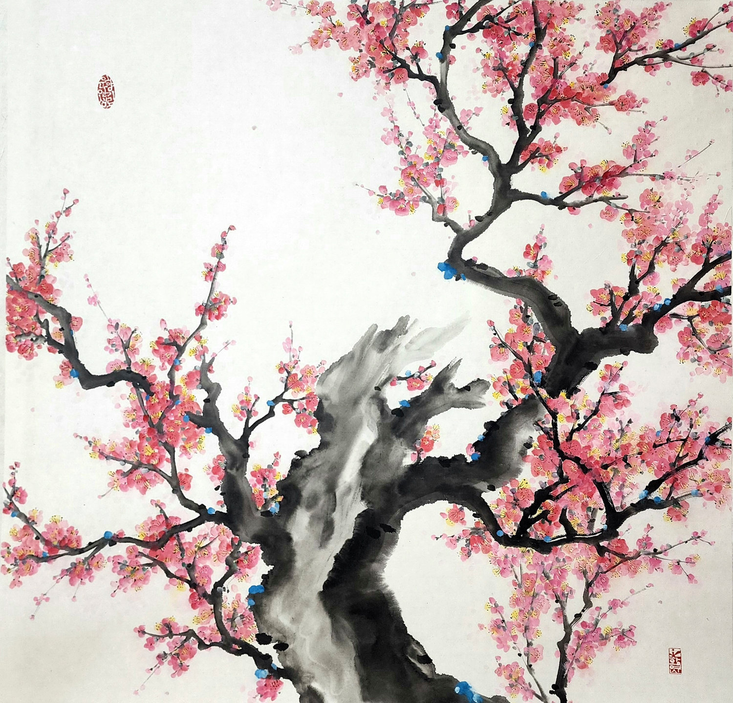 "Blessing Life," a watercolor by Yeoshin Hwang. Hwang's works are on display at the ARTery.